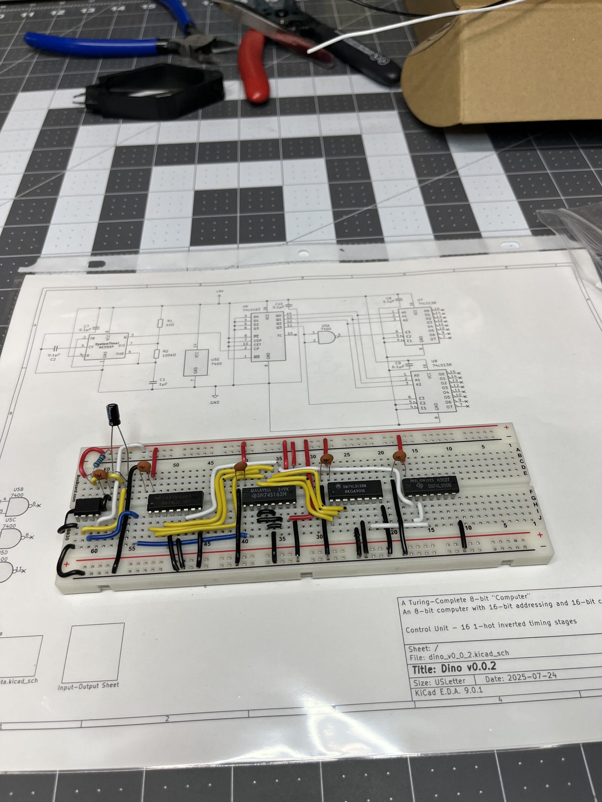 DINO CPU Project – Control Word Matrix Implementation and Instruction Set Architecture